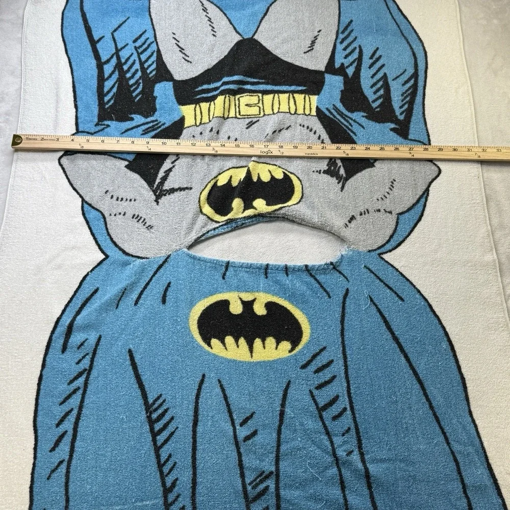 Vintage 1975 Batman Poncho Beach Towel NPP 31x52 Made in USA
